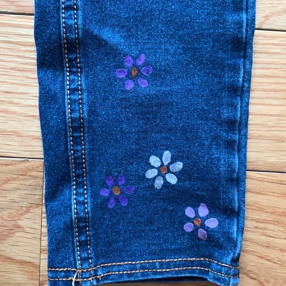 Girls Justice Jeans size 12 - hand painted princess jeans - Picture 3 of 5